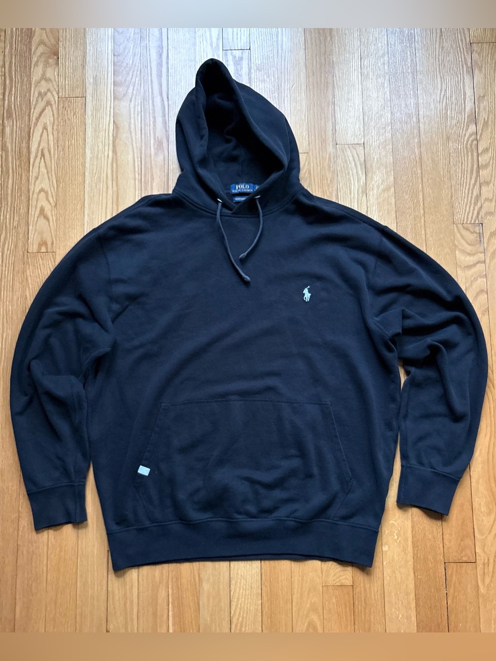 Polo Ralph Lauren Men’s Performance Hoodie Sweatshirt Large Tall LT Black READ